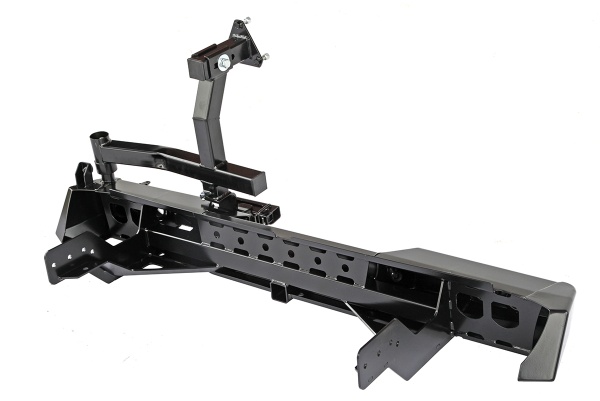 Бампер задний РИФ Mitsubishi L200 2015+ с квадратом под фаркоп, калиткой и фонарями  RIFTMQ-20125