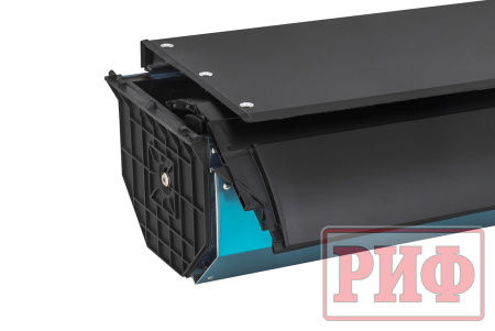 Крышка кузова РИФ для Mitsubishi L200 2015-2023, роллета раздвижная 1572х1533 мм, алюминиевая, черная ZM52B
