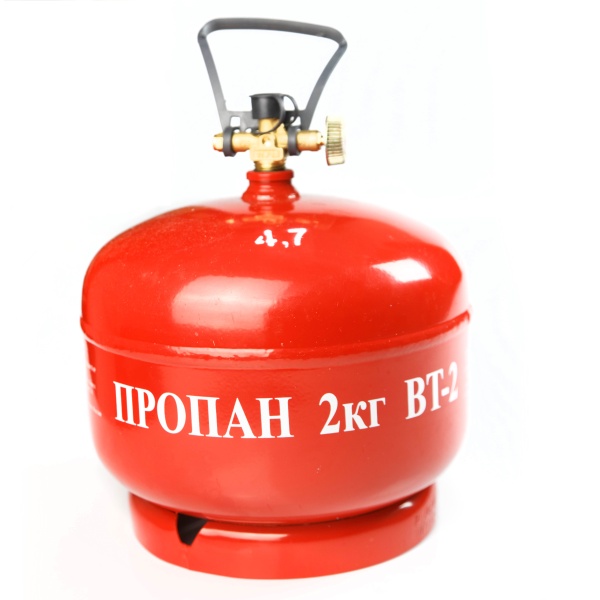 Баллон газовый стальной GZWM LPG BT-2, 4,8 л.  LPG BT-2