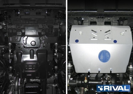 Защита радиатора RIVAL Toyota Land Cruiser 150 Prado 333.9516.1