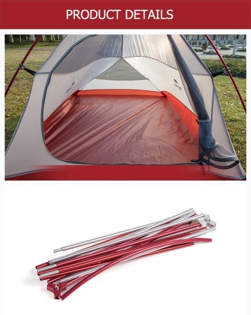 Палатка Naturehike Cloud Up 2-местная, алюминиевый каркас, оранжевый NH17T001-T-TOR