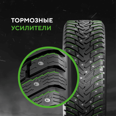 Шина IKON Tyres 235/65 R18 110T XL Character Ice 8 SUV Studded (Nordman 8 SUV) шипованные TS78088