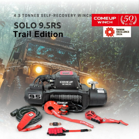 Лебедка автомобильная электрическая COMEUP SOLO 9.5rs Trail Edition (12В) 291663