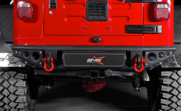 Бампер силовой задний BMS ALFA для Jeep Wrangler TJ BMS060055