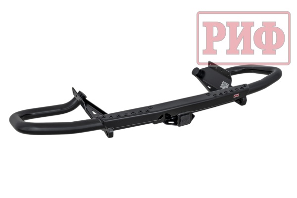 Бампер РИФ силовой задний Mitsubishi Pajero IV c квадратом под фаркоп RIFPJR-21170