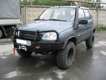 Бампер передний силовой OJeep Chevy Niva  02.007.01