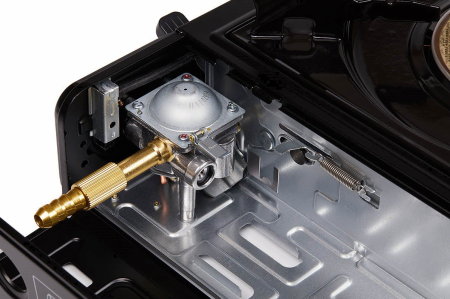 Плита газовая TOURIST KERAMIK GURU PLUS, портативная, керамическая, с переходником, в кейсе  TS-201