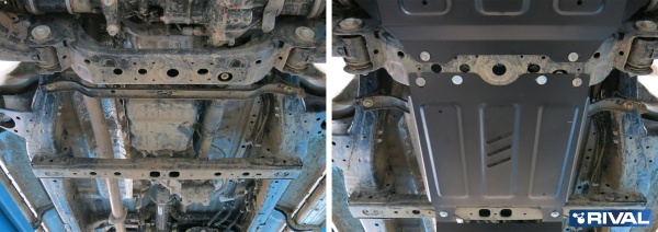 Защита КПП RIVAL Toyota Hilux 2015-/Toyota Fortuner 2017-  111.9503.1