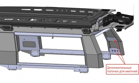 Кунг экспедиционный трехдверный III поколения KDT Toyota HILUX 2015-   15283