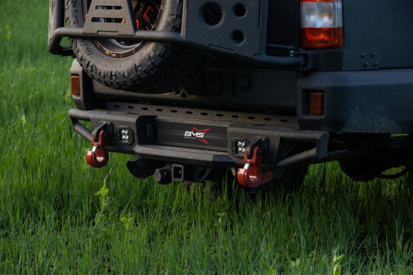 Бампер силовой задний BMS ALFA для УАЗ Патриот (пикап) 2008-2021 BMS060147