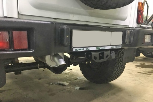 Фаркоп усиленный под штатный бампер РИФ УАЗ Хантер   RIF469-22003