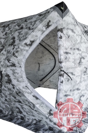 Палатка зимняя Улов КУБ утепленная., пиксель-зима 200*200*210см.  2001