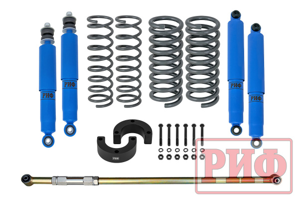 Лифт-комплект РИФ арктический R-AIR ВАЗ Нива 21214М лифт 25 мм +0-50 кг RIF-NVAm-EA-Arc