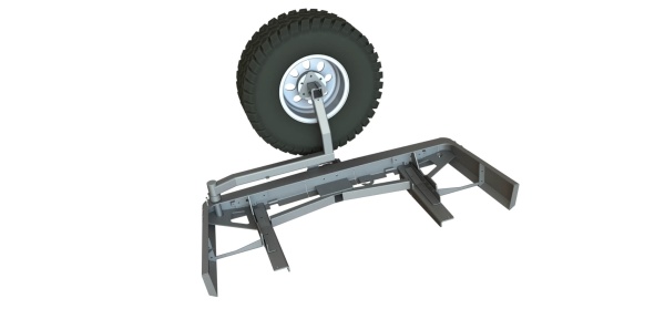 Бампер силовой задний Mitsubishi Pajero Sport 2016+ c квадрат под фаркоп, калиткой и фонари STC-MPS3-BR-L1-C1