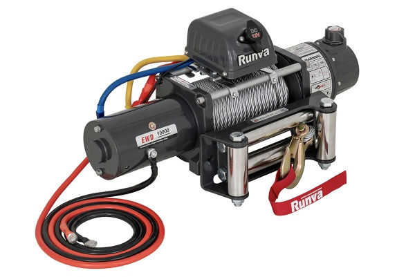 Лебёдка электрическая двухскоростная 12V Runva 10000 lbs 4500 кг EWD10000S