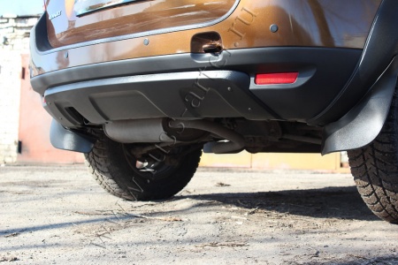 Накладка заднего бампера (аэродинамический обвес) усиленный Русская артель Renault Duster 2010-2014  NRD-007902
