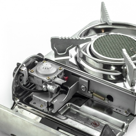 Плита газовая портативная СЛЕДОПЫТ SPARK керамическая конфорка цанговый баллон  PF-GST-N12