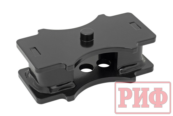 Проставка РИФ рессора-мост H=50 мм (отв.14,5 мм, ось 13 мм) PRM-D13-50