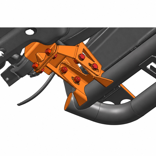 Схема изделия: Крепеж к силовым порогам Rival Toyota Hilux Vigo 2011-2015 2D.5709.1.2