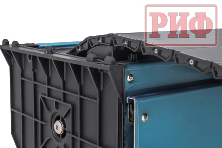 Крышка кузова РИФ для Mitsubishi L200 2015-2023, роллета раздвижная 1572х1533 мм, алюминиевая, черная ZM52B