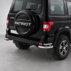 Фото изделия: Защита заднего бампера d76+d42 уголки Rival UAZ Patriot 2014-2016- R.6302.010