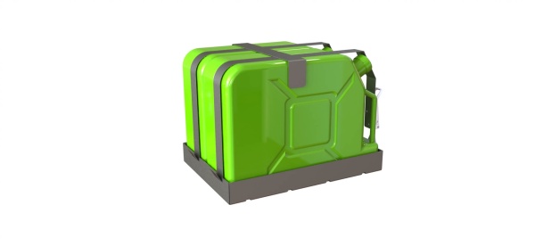 Кронштейн крепления 2-х 20 литровых канистр на багажник  STC-TR-FC2