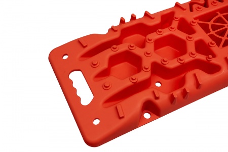 Сенд-траки пластиковые 108х31 см усиленные, с площадкой под домкрат, красные (2 шт.) TX002