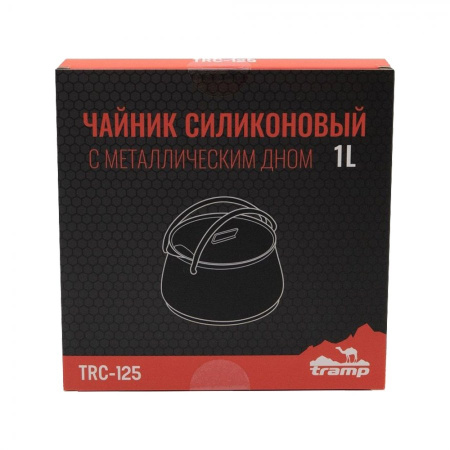 Чайник Tramp складной силиконовый 1 л (оливковый) TRC-125-GR