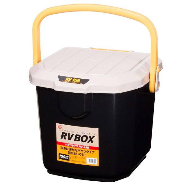 Ящик экспедиционный IRIS RV BOX Bucket 15B, 15 литров 34x32x28 см., бежевый/черный Bucket 15BH