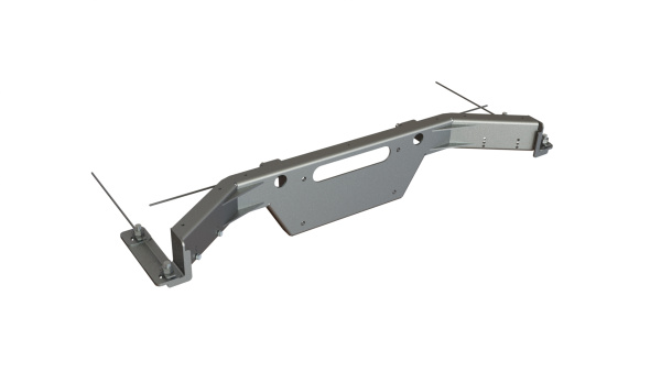 Площадка для задней лебедки в штатный бампер Toyota Land Cruiser 76 2007-2023 STC-TLC76-WR