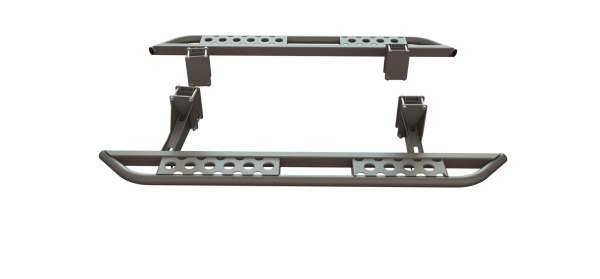 Пороги силовые Mitsubishi L200 2006-2015 раздельные ступени STC-ML200/6-S-C2