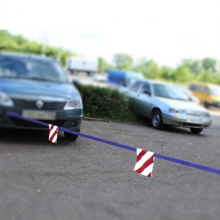 Комплект из 2 флажков со световозвращающей лентой для буксировочных ремня/троса Tplus T001830