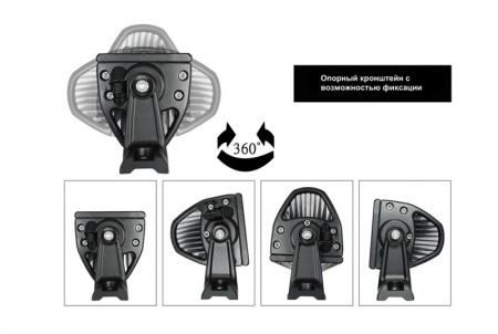 Фара Aurora 8 led, луч-spot, свет янтарный, 24W, 1920LM, 9-36V ALO-4-P4A