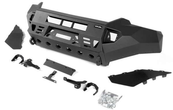 Бампер силовой передний AL (черный)  Rival  для Toyota Land Cruiser 150 Prado 2017- 2D.5721.1-NL