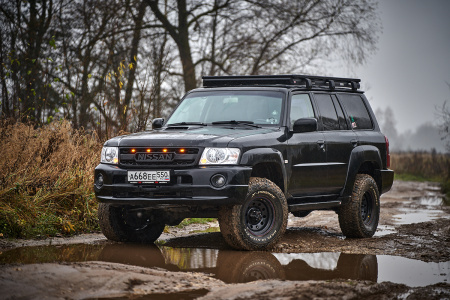 Пороги РИФ силовые Nissan Patrol Y61 2004+ (АКПП) RIFY61-40700-04