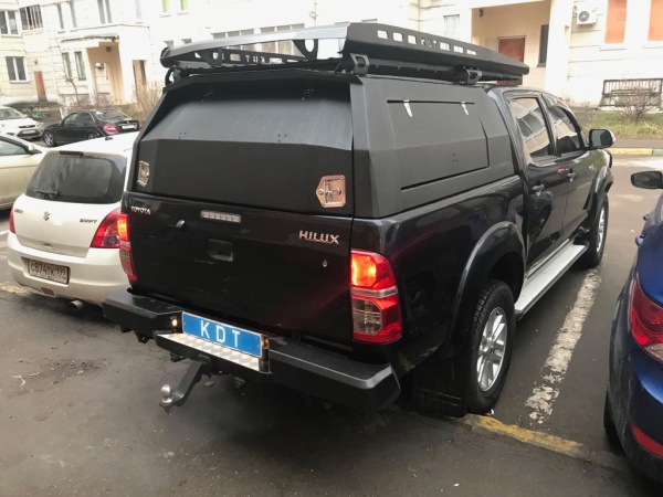 Кунг экспедиционный трехдверный II поколения KDT Toyota HILUX до 2015  15282
