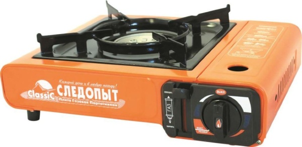 Плита газовая СЛЕДОПЫТ CLASSIC цанговый баллон  PF-GST-N06
