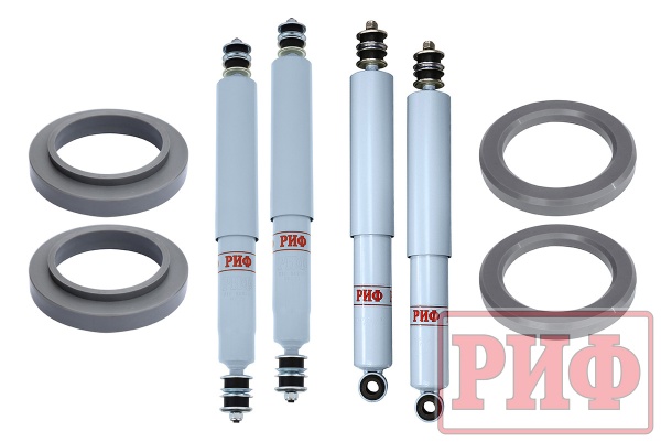 Лифт-комплект РИФ лайт газовый для Toyota Land Cruiser 80/105 лифт 20 мм RIF-TLC80-A-G-lite
