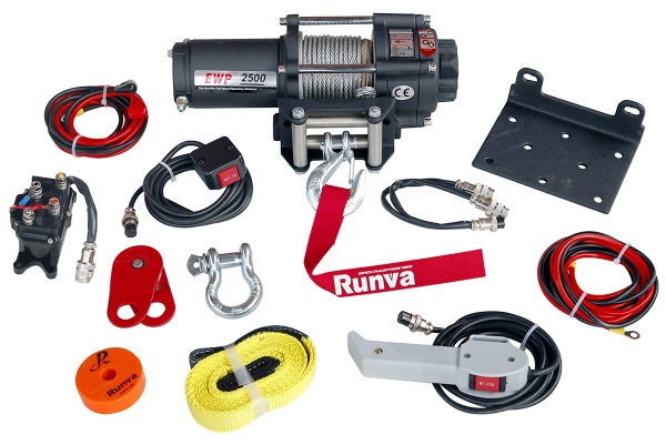 Лебёдка электрическая 12V Runva 2500Albs, 1140кг  EWP2500A