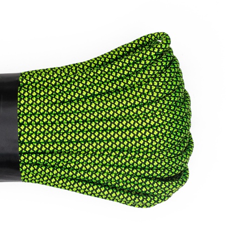 Паракорд 550 CORD nylon 10м (neon green snake)  550.N10.N.GR.SN