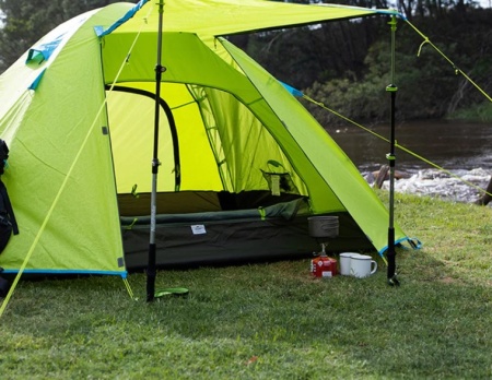 Палатка Naturehike P-Series 3-местная, алюминиевый каркас, желтая NH18Z033-P-3DGR