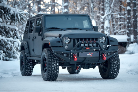 Бампер силовой передний BMS PRO-Line для Jeep Wrangler JK 2007-2017 BMS060051