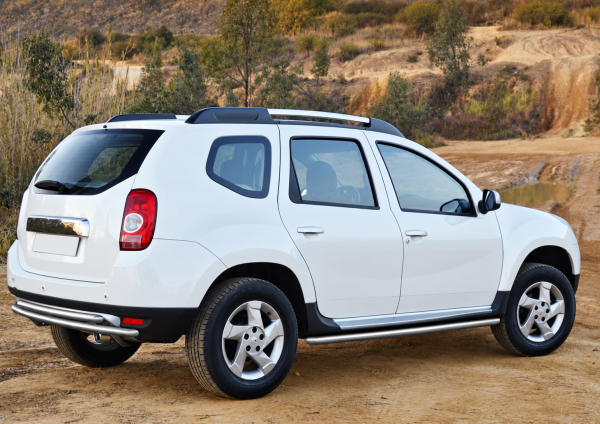 Фото изделия: Защита заднего бампера d42+d42 Rival Renault Duster 2011-2015 R.4701.009