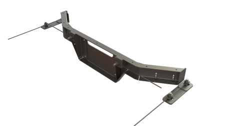 Площадка для задней лебедки в штатный бампер Toyota Land Cruiser 76 2007-2023 STC-TLC76-WR