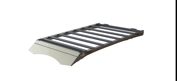 Багажник экспедиционный STC Renault Duster 2010-2019 ШТОРКА с дальним, рабочим и задним светом  STC-RDU/10-TR1-L1L2L3