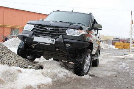 Бампер силовой передний ST RIVAL UAZ Patriot 2014-  D.6305.1