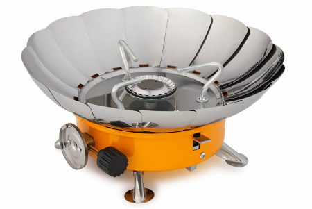 Плита газовая мини в сумке с ветрозащитой TOURIST TULPAN-L  TM-450