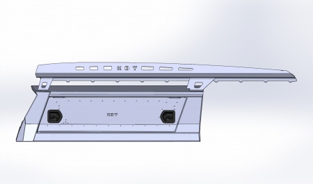 Багажник алюминиевый для кунга KDT на Toyota Tundra. 222807L
