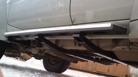 Пороги силовые OJ Nissan Patrol Y61 2004- 5d   05.310.01