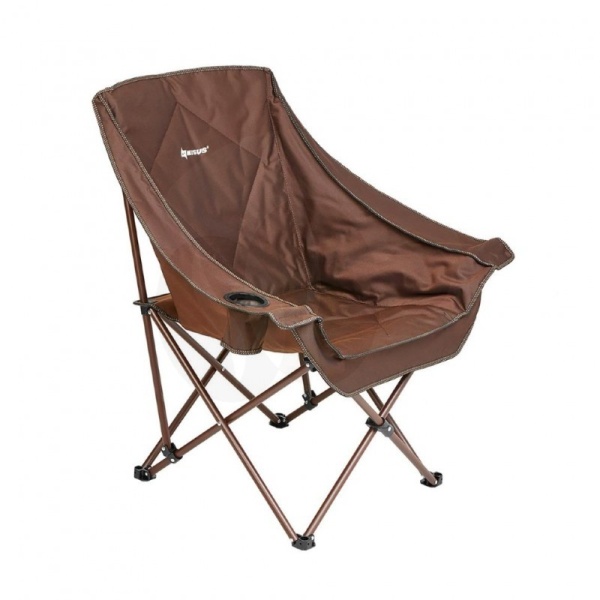 Кресло NISUS складное (коричневый) 140 кг.  N-251-B